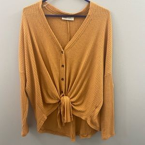 Yellow boutique blouse.
